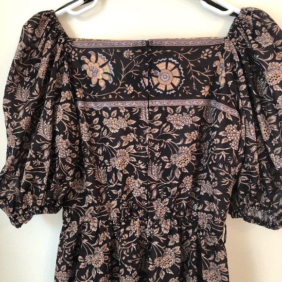 Vintage boho dress with puff sleeves - Picture 6 of 8